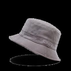 Bucket Hat WINGS UNLEASH bawełniany kapelusz GREY. Szare kapelusze Wings, na lato, bez wzorów, z bawełny, eleganckie. Za 49.90 zł.