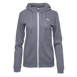 Bluza Damska Akrama Z Pełnym Zamkiem Błyskawicznym. Białe bluzy IQ, bez wzorów, bez ramiączek, bez kaptura. Za 188.99 zł.
