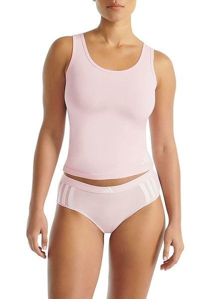 Adidas Top w kolorze jasnoróżowym rozmiar: S. Różowe topy adidas, s, bez wzorów, bez kołnierzyka, bez ramiączek. Za 56.93 zł.