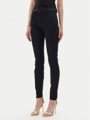 Guess Jeansy W4BA34 D4PZ1 Czarny Skinny Fit. Czarne jeansy Guess, z aplikacjami, z bawełny. Za 479.99 zł.