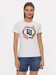 Gaudi T-Shirt 411BD64022 Biały Regular Fit. Białe t-shirty Gaudi, xs, bez wzorów, z bawełny, bez kołnierzyka, bez ramiączek. Za 219.99 zł.