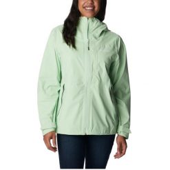 Kurtka uniwersalna damska Columbia Amplidry Waterproof Shell. Zielone kurtki przeciwdeszczowe Columbia, l, bez wzorów, z syntetyku, bez kaptura, trekkingowe. Za 449.99 zł.