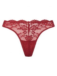 Guess Stringi O4YE01 PZ01C Czerwony. Czerwone stringi Guess, z aplikacjami, z syntetyku. Za 99.99 zł.