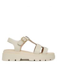 Geox Sandały Adacter S B D670NA-00043 C5322 Beżowy jasny. Brązowe sandały Geox, bez wzorów, ze skóry, bez obcasa, na płaskiej podeszwie, bez zapięcia. Za 509.99 zł.