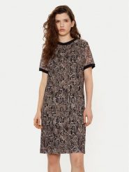 JOOP! Sukienka codzienna 30044808 Brązowy Regular Fit. Brązowe sukienki Joop!, na co dzień, bez wzorów, z bawełny, bez kołnierzyka, bez ramiączek, proste. Za 439.99 zł.