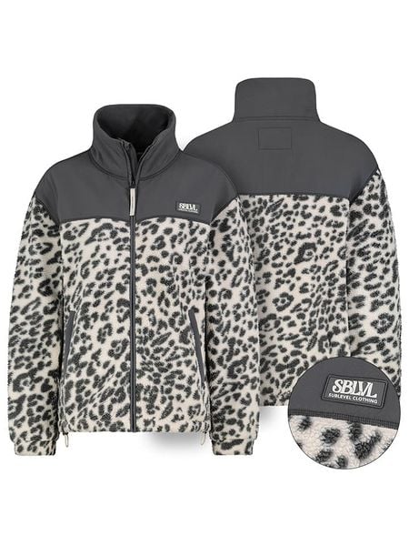 Sublevel Kurtka polarowa w kolorze antracytowo-białym rozmiar: S. Białe kurtki Sublevel, s, bez wzorów, z polaru, bez kaptura. Za 152.98 zł.