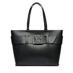 Torebka Armani Exchange. Czarne torebki klasyczne Armani Exchange, bez wzorów, klasyczne, bez dodatków. Za 769.99 zł.