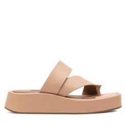 Japonki GINO ROSSI. Brązowe japonki Gino Rossi, bez wzorów. Za 379.99 zł.