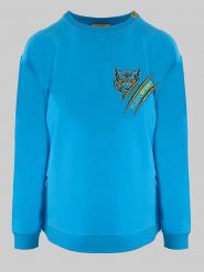Plein Sport Bluza w kolorze błękitnym rozmiar: L. Niebieskie bluzy bez kaptura Plein Sport, l, bez wzorów, z bawełny, bez kaptura. Za 188.85 zł.