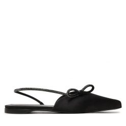 Sandały Max Mara. Czarne sandały Max Mara, bez wzorów, bez obcasa, na płaskiej podeszwie, bez zapięcia. Za 1,649.00 zł.