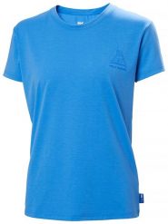 Helly Hansen Koszulka funkcyjna "Skog Graphic Tee" w kolorze niebieskim rozmiar: L. Niebieskie t-shirty sportowe Helly Hansen, l, bez wzorów, bez ramiączek, outdoorowe. Za 88.23 zł.