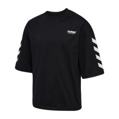 Oversized T-shirt Hummel Willy SW. Czarne t-shirty Hummel, bez wzorów, sportowe, bez kołnierzyka, bez ramiączek. Za 217.00 zł.