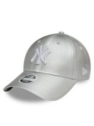 New Era Czapka z daszkiem New York Yankees Met Denim 9Forty 60595374 Srebrny. Szare czapki z daszkiem New Era, bez wzorów, z bawełny. Za 129.99 zł.