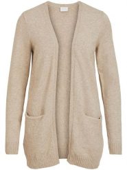Vila Kardigan "Viril" w kolorze beżowym rozmiar: XS. Brązowe swetry Vila, xs, bez wzorów, bez ramiączek. Za 89.45 zł.