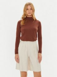 Weekend Max Mara Golf Kiku 2425366022 Beżowy Regular Fit. Brązowe swetry Weekend Max Mara, s, bez wzorów, z jedwabiu, bez ramiączek. Za 499.99 zł.