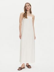 JJXX Sukienka letnia Breeze 12269731 Biały Loose Fit. Białe sukienki JJXX, xl, bez wzorów, ze lnu, bez kołnierzyka, bez ramiączek. Za 179.99 zł.