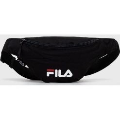 Fila nerka kolor czarny. Czarne nerki i saszetki Fila, bez wzorów, z nadrukiem, bez dodatków. W wyprzedaży za 71.99 zł.