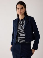 More & More Krótka marynarka Kobiety niebieski, 44. Niebieskie marynarki i żakiety More & More, bez wzorów, z syntetyku, bez ramiączek. Za 329.95 zł.