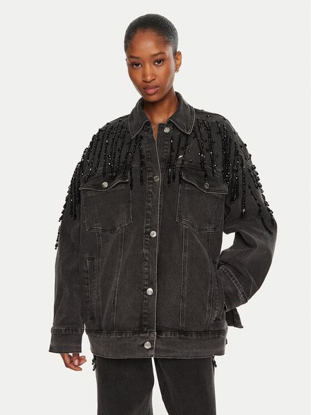 Gestuz Kurtka jeansowa Similina 10909653 Szary Loose Fit. Szare kurtki Gestuz, l, bez wzorów, z bawełny, bez kaptura. Za 1,239.00 zł.