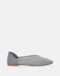 PLECIONE BALERINY W KOLORZE SZARYM 0126003 29 GREY. Szare baleriny Venezia, bez wzorów, z materiału, bez obcasa, bez zapięcia. Za 349.00 zł.