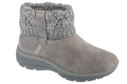 Buty zimowe damskie, Easy Going - Cozy Weather 2. Szare buty trekkingowe Skechers, na zimę, z materiału, bez zapięcia. Za 279.99 zł.