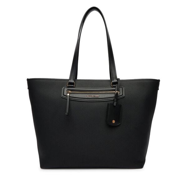 Torebka MICHAEL Michael Kors. Czarne shopper bag MICHAEL Michael Kors, bez wzorów, bez dodatków. Za 894.99 zł.