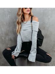 Milan Kiss Sweter w kolorze szarym rozmiar: M. Szare swetry Milan Kiss, m, bez wzorów, bez ramiączek. Za 113.99 zł.