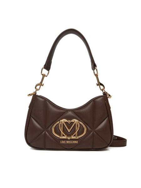 LOVE MOSCHINO Torebka JC4080PP0NLC0313 Brązowy. Brązowe torebki klasyczne Love Moschino, bez wzorów, ze skóry, bez dodatków. Za 709.99 zł.