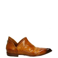 BOTKI Z KRÓTKĄ CHOLEWKĄ DL01A RANCH OCRA. Botki Venezia, bez wzorów, ze skóry, bez obcasa, bez zapięcia. Za 899.00 zł.