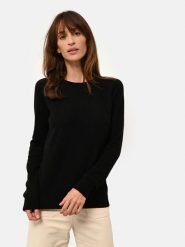Just Cashmere Kaszmirowy sweter "Helen" w kolorze czarnym rozmiar: S. Czarne swetry Just Cashmere, s, bez wzorów, z kaszmiru, bez ramiączek. Za 228.92 zł.