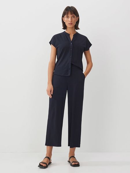 Someday Spodnie w kolorze granatowym rozmiar: 40. Niebieskie spodnie materiałowe someday., bez wzorów, z materiału, z podwyższonym stanem. Za 206.45 zł.