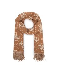 Guess Szalik AW5217 VIS03 Beżowy. Brązowe szaliki i kominy Guess, z aplikacjami, z poliesteru. Za 234.99 zł.