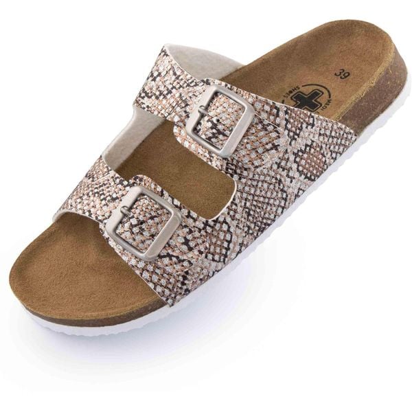 Glemo MEDI LINE Mediline Arco Snake Srebrne Kapcie Damskie — 41. Szare kapcie GLOMEX, bez wzorów. Za 243.99 zł.