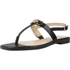 Sandały GUESS FLJREL LEA21 Czarny. Czarne sandały Guess, z aplikacjami, ze skóry, sportowe, bez obcasa, bez zapięcia. Za 463.99 zł.