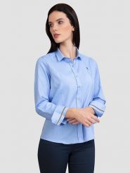 SIR RAYMOND TAILOR Koszula "Lola" w kolorze błękitnym rozmiar: XXL. Niebieskie koszule Sir Raymond Tailor, xxl, bez wzorów, z bawełny, bez kołnierzyka, bez ramiączek. Za 132.36 zł.