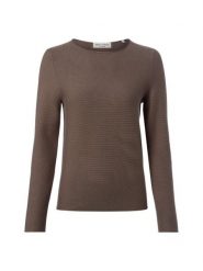 Marc O'Polo Sweter z dzianiny Kobiety Bawełna brązowy|szary, XXL. Brązowe swetry Marc O'Polo, xxl, bez wzorów, z bawełny, eleganckie, bez ramiączek. Za 379.95 zł.
