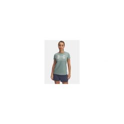 Koszulka Damska T-Shirt Damski Sportowy Under Armour Rival Logo Ss L. Zielone t-shirty sportowe Under Armour, l, bez wzorów, bez ramiączek, do biegania. W wyprzedaży za 63.39 zł.