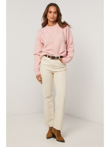 Soft Cashmere Sweter w kolorze jasnoróżowym rozmiar: 40/42. Różowe swetry Soft Cashmere, bez wzorów, z kaszmiru, klasyczne, bez ramiączek. Za 113.36 zł.