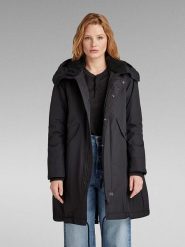 G-Star Parka w kolorze czarnym rozmiar: XL. Czarne płaszcze G-Star, xl, bez wzorów, z poliamidu, retro, bez kaptura. Za 484.31 zł.