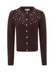 Marie Lund sweter z domieszką wełny Kobiety brązowy, XL. Brązowe swetry Marie Lund, xl, bez wzorów, z wełny, bez ramiączek. Za 179.95 zł.