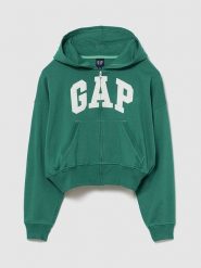 GAP Bluza w kolorze zielonym rozmiar: XL. Zielone bluzy GAP, xl, bez wzorów, bez ramiączek, bez kaptura. Za 177.32 zł.