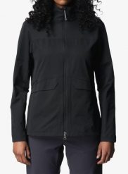 Kurtka softshell damska Houdini Go Jacket. Czarne kurtki przejściowe sportowe Houdini, na jesień, m, bez wzorów, z materiału, bez kaptura, trekkingowe. Za 670.99 zł.