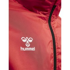 Kurtka ortalionowa piłkarska dla dorosłych Hummel Core XK Spray Jacket. Czerwone kurtki Hummel, xl, bez wzorów, sportowe, bez kaptura. Za 225.00 zł.