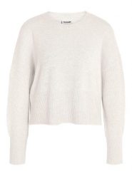 Noisy may Sweter "Nella" w kolorze kremowym rozmiar: M. Brązowe swetry Noisy May, m, bez wzorów, bez ramiączek. Za 98.85 zł.