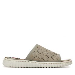 Klapki Go Soft. Szare klapki GO SOFT, bez wzorów, bez obcasa, bez zapięcia. Za 119.99 zł.