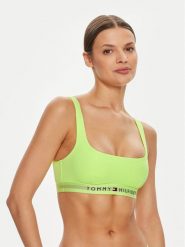 Tommy Hilfiger Góra od bikini UW0UW04108 Zielony. Zielone bikini Tommy Hilfiger, bez wzorów, z syntetyku. Za 69.99 zł.