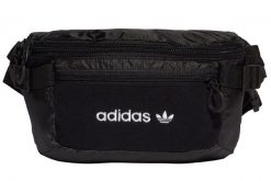 Torebka nerka adidas Premium Essentials Large Waist Bag pojemność 5 L. Czarne nerki i saszetki adidas, bez wzorów, z materiału, sportowe, bez dodatków. Za 151.35 zł.