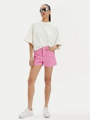 Lee Bluzka 112350752 Écru Relaxed Fit. Bluzki Lee, s, bez wzorów, z bawełny, bez kołnierzyka, bez ramiączek. Za 179.99 zł.