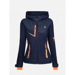 Damska kurtka wodoodporna Aulp Fecla. Niebieskie kurtki Aulp, bez wzorów, bez kaptura. Za 374.00 zł.