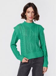 Brave Soul Sweter LK-248MAGGIE Zielony Regular Fit. Zielone swetry Brave Soul, s, bez wzorów, z syntetyku, bez ramiączek. Za 79.99 zł.